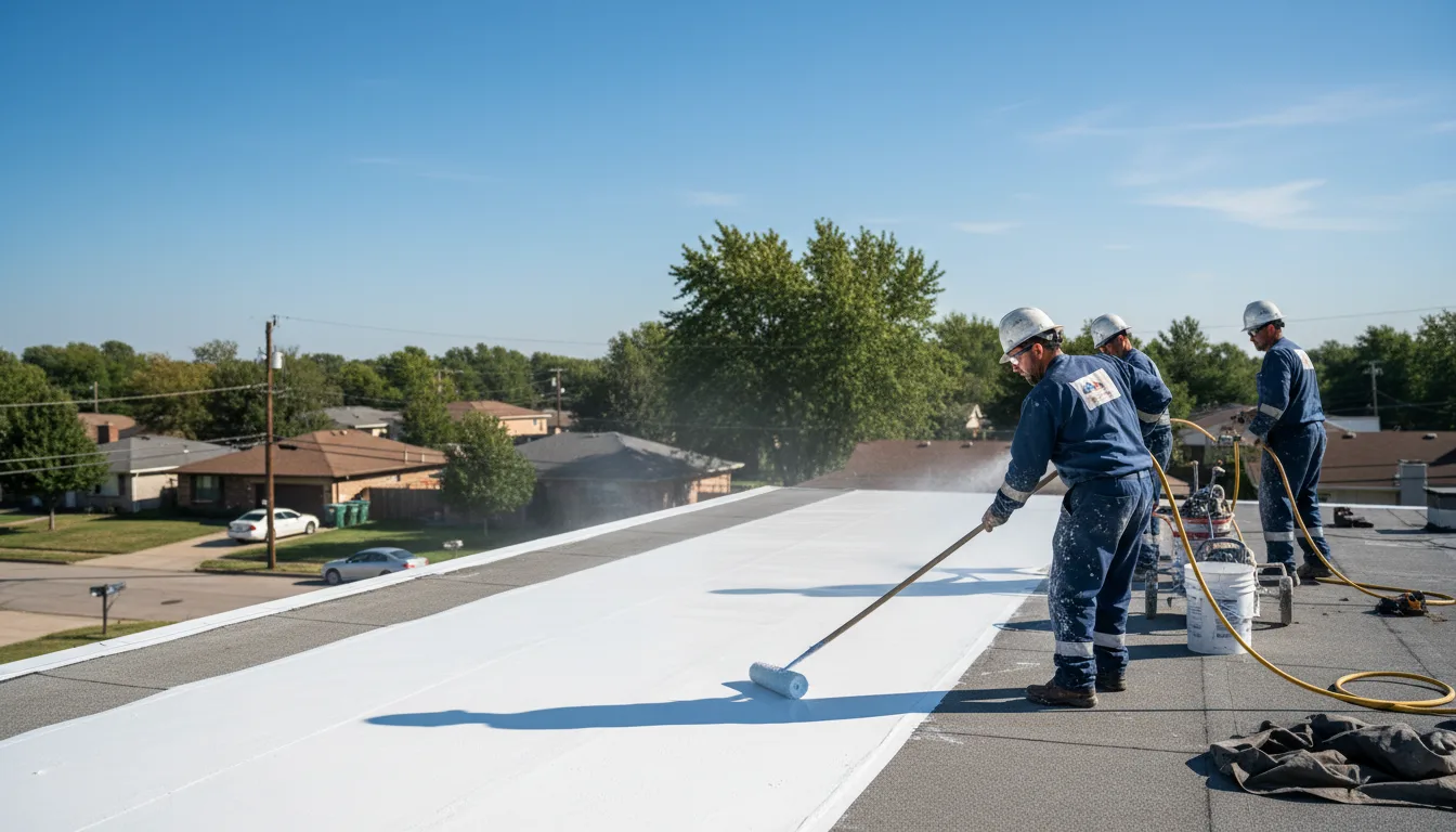 Commercial roof coating in Coffeyville, KS near me